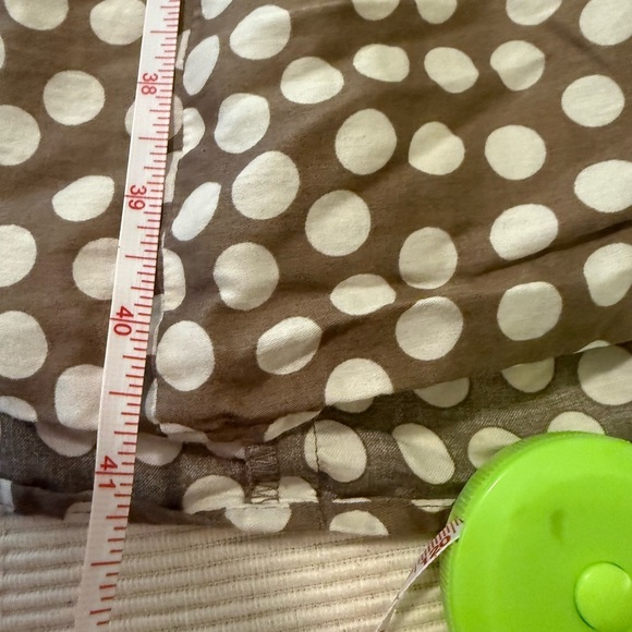 Anne Klein Brown Polka Dot Sleeveless Wrap Midi Dress Size 12 Belted - Picture 6 of 8